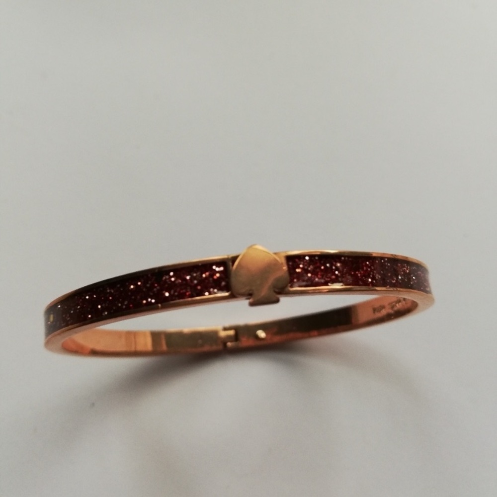 NWOT Kate Spade Pink Sparkle Bangle Bracelet